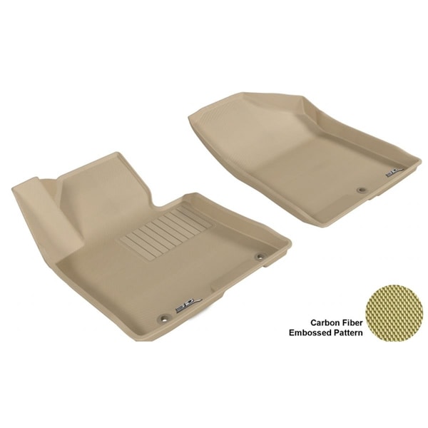 3D Maxpider HYUNDAI ELANTRA GT 2013 KAGU TAN R1 Floor Mat L1HY01811502